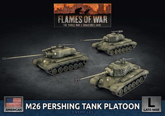 Flames of War American M26 Pershing Tank Platoon (x3 Plastic)