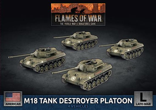 Flames of War American M18 (76mm) Tank Destroyer Platoon (x4 Plastic)