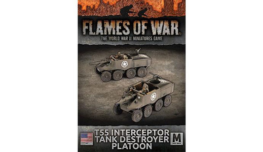 Flames of War American T55 Interceptor Tank Destroyer Platoon