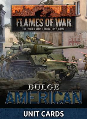 Flames of War Bulge Americans Unit Cards