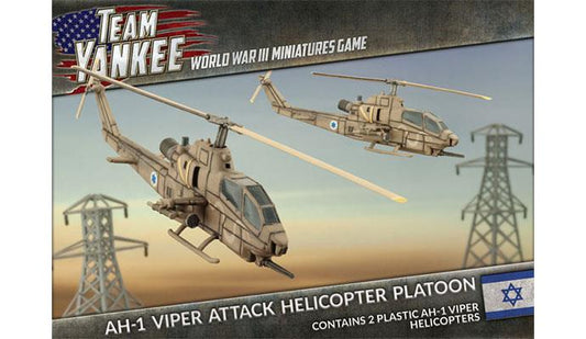 WWIII: Team Yankee Oil War Israeli AH-1 Viper Attack Helicopter Platoon (Plastic)