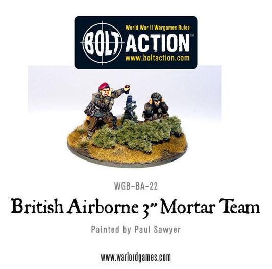 Bolt Action British Airborne 3" Medium Mortar Team