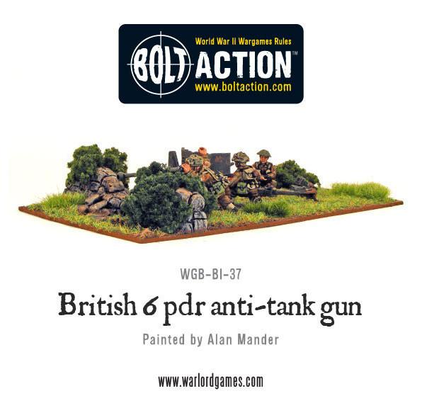 British Army 6pdr Anti-Tank Gun