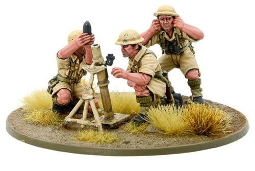 Bolt Action British 8th Army Medium Mortar Team